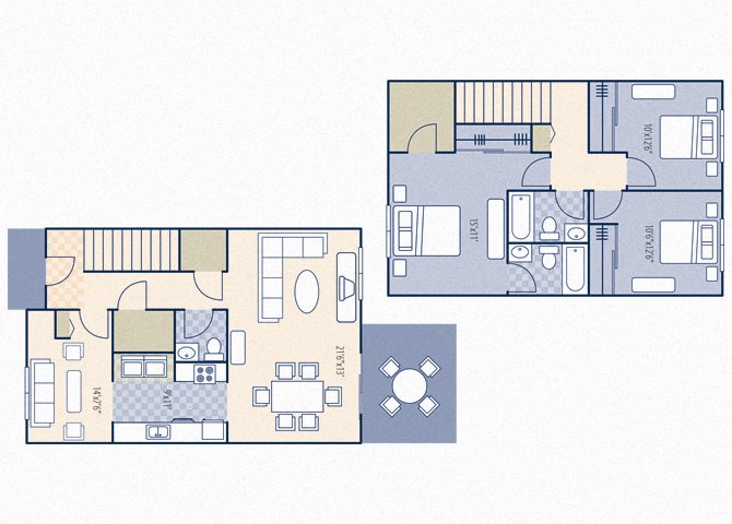 Trident Terrace 1178 3x2.5